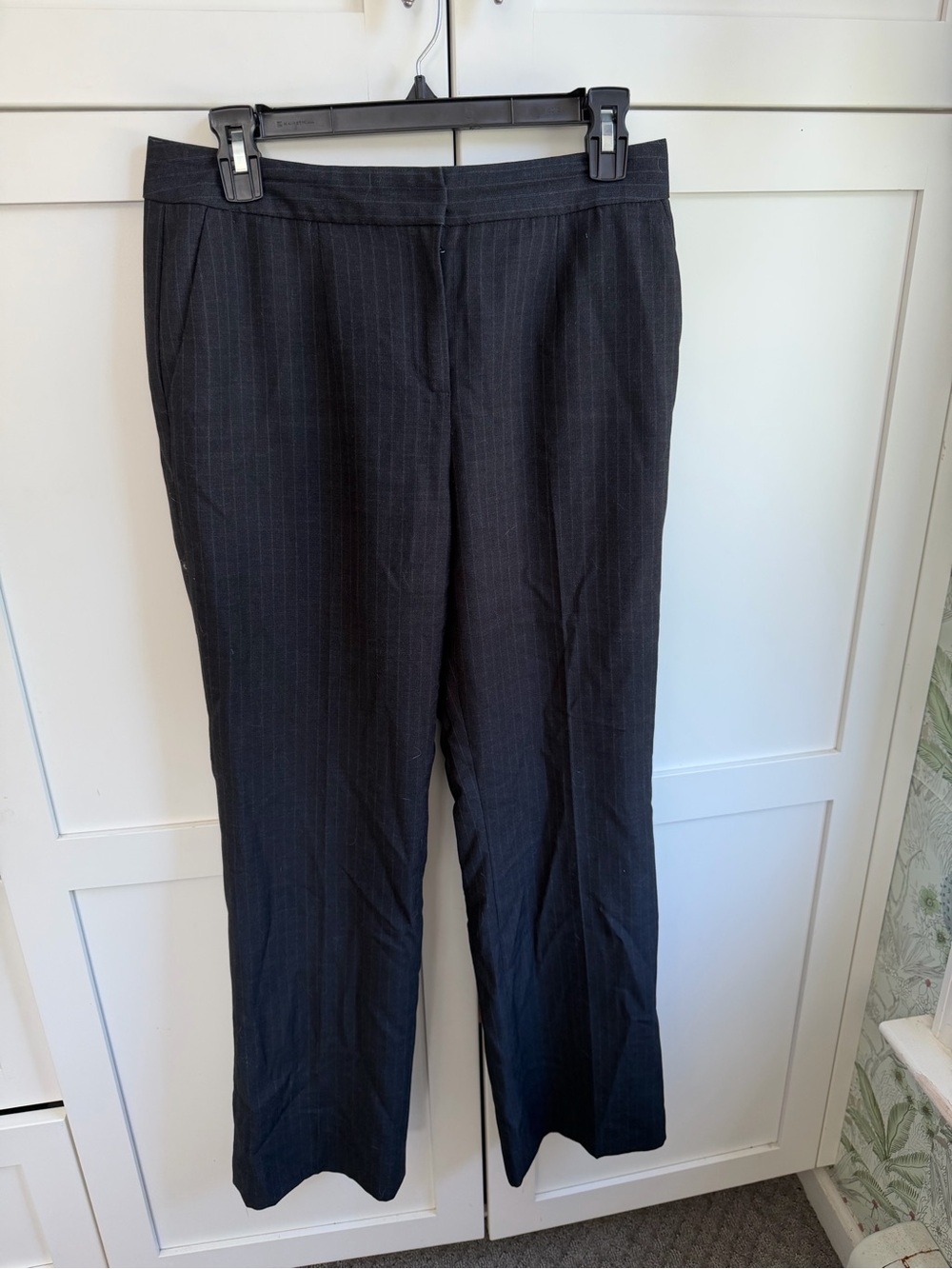 Calvin Klein Black Pinstripe Trousers